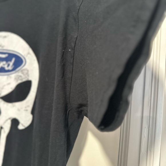 Men’s XL Ford logo Punisher Black Heavy Cotton Graphic Short Sleeve Tee. - Picture 9 of 10